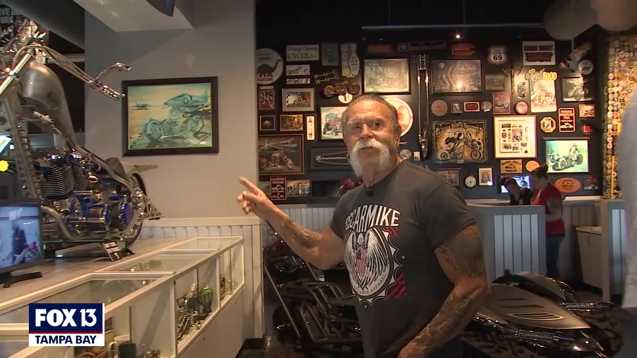 Raw: Paul Teutul Sr. gives a tour of the new OCC Roadhouse
