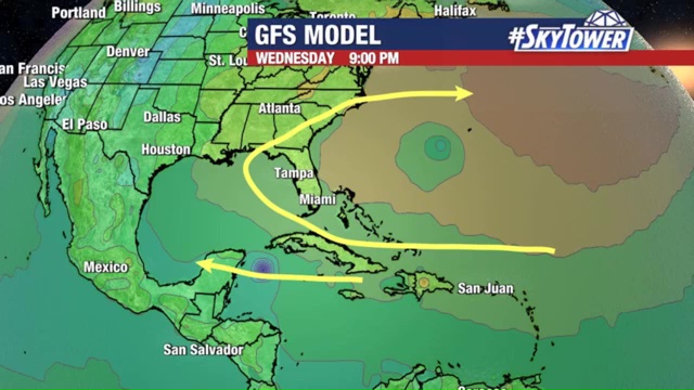 Today's tropical weather forecast