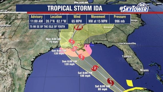 Today's tropical weather forecast