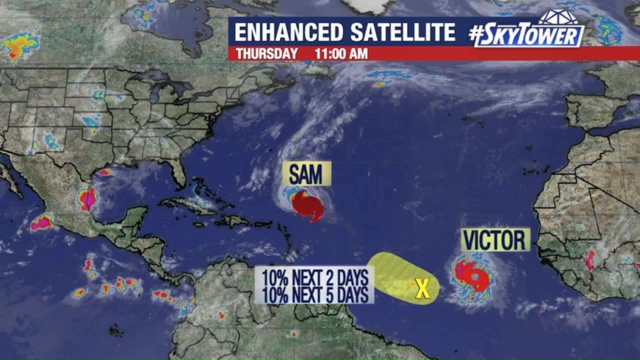 Hurricane Sam and Tropical Storm Victor Update; September 30, 2021