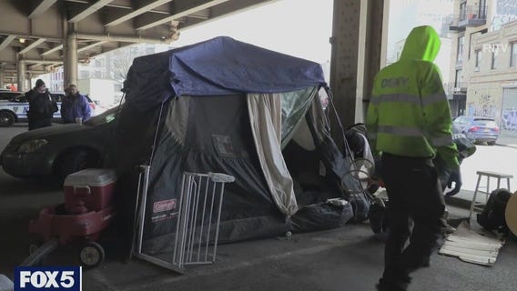 Homeless encampments torn down