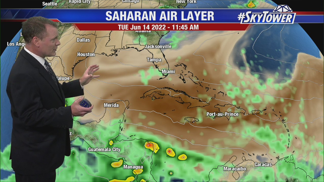 Today's tropical weather forecast