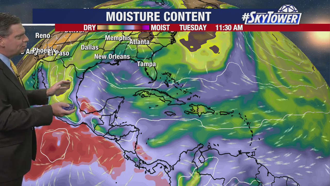 Today's tropical weather forecast