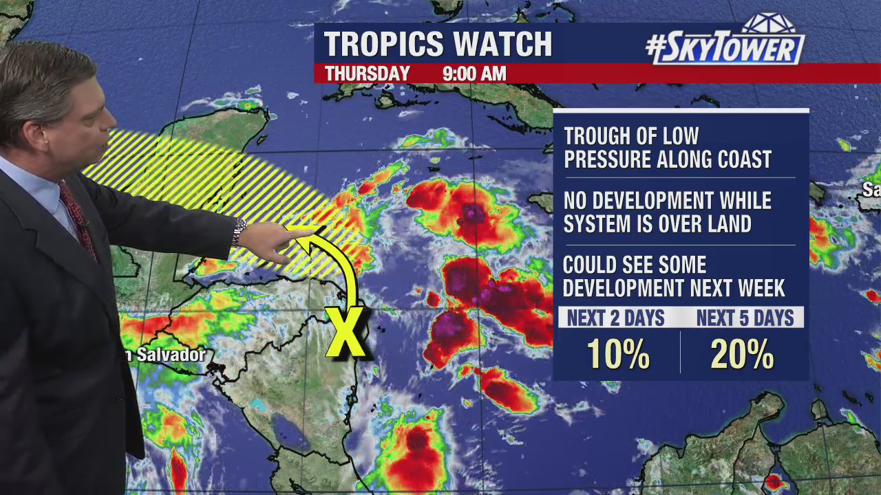 Today's tropical weather forecast