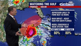 Today's tropical weather forecast