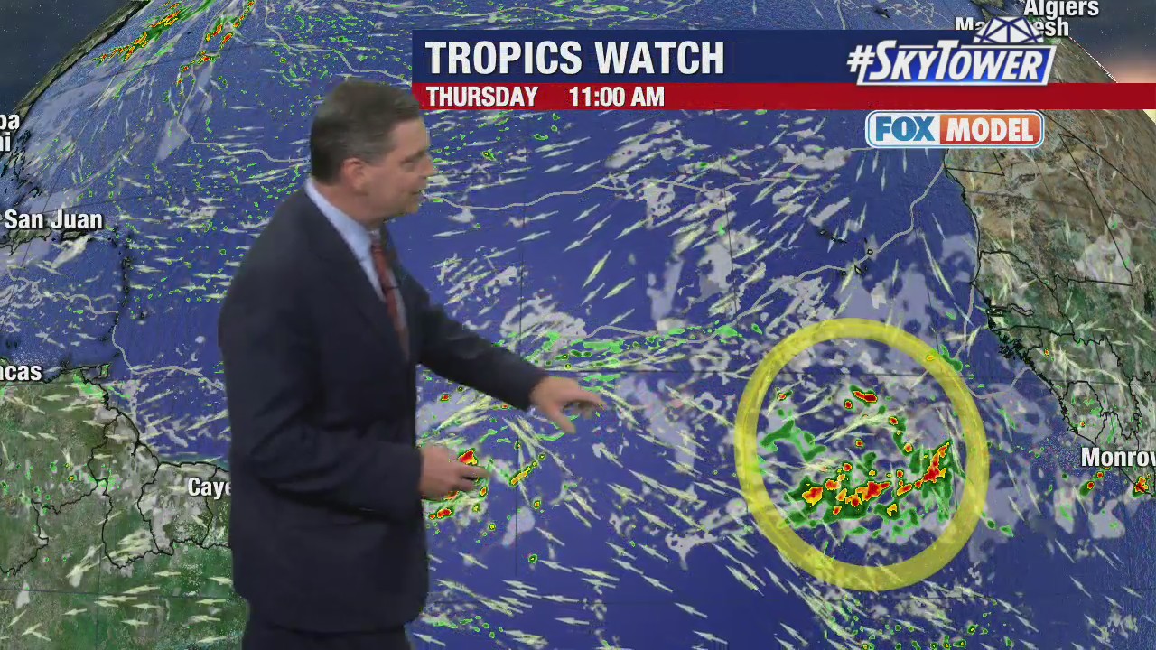 Today's tropical weather forecast