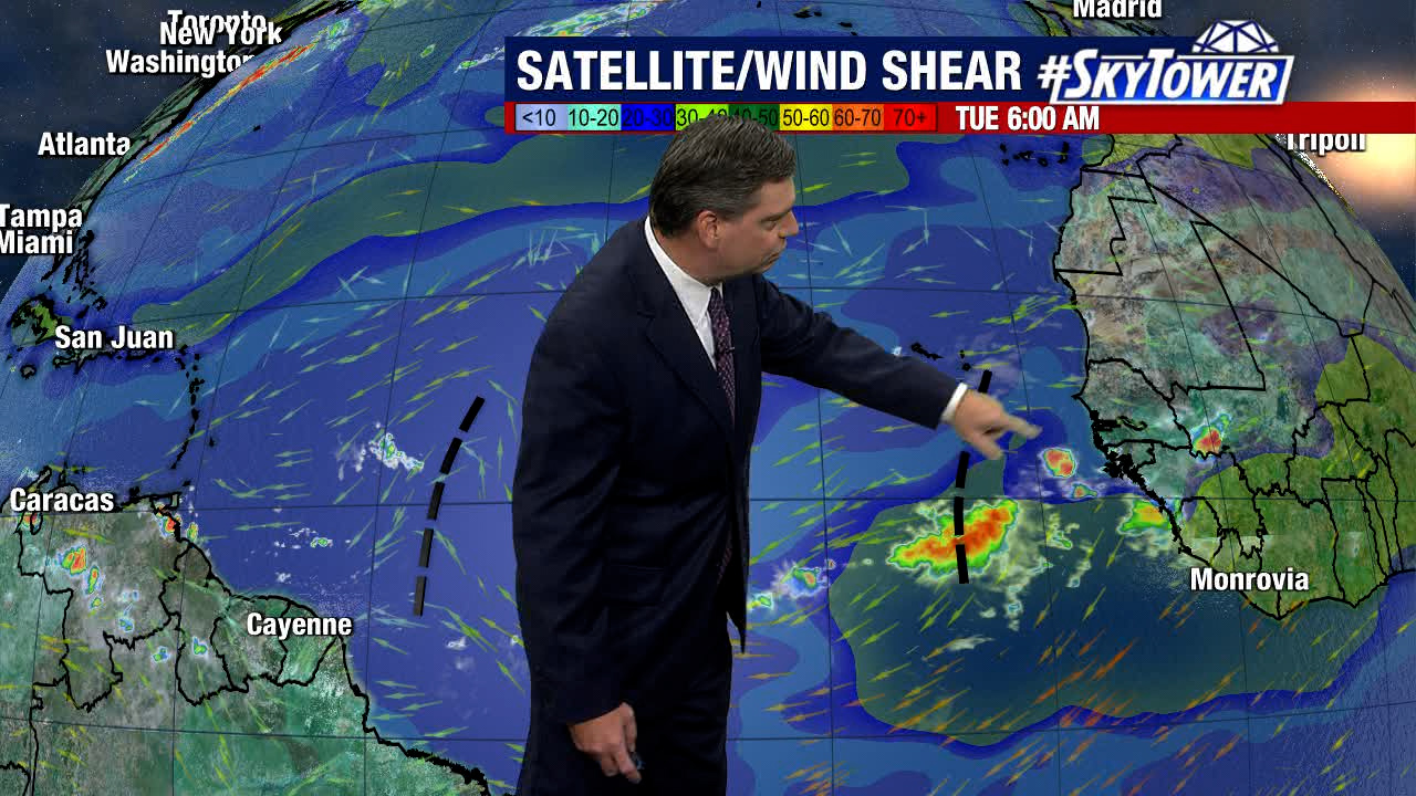 Today's tropical weather forecast