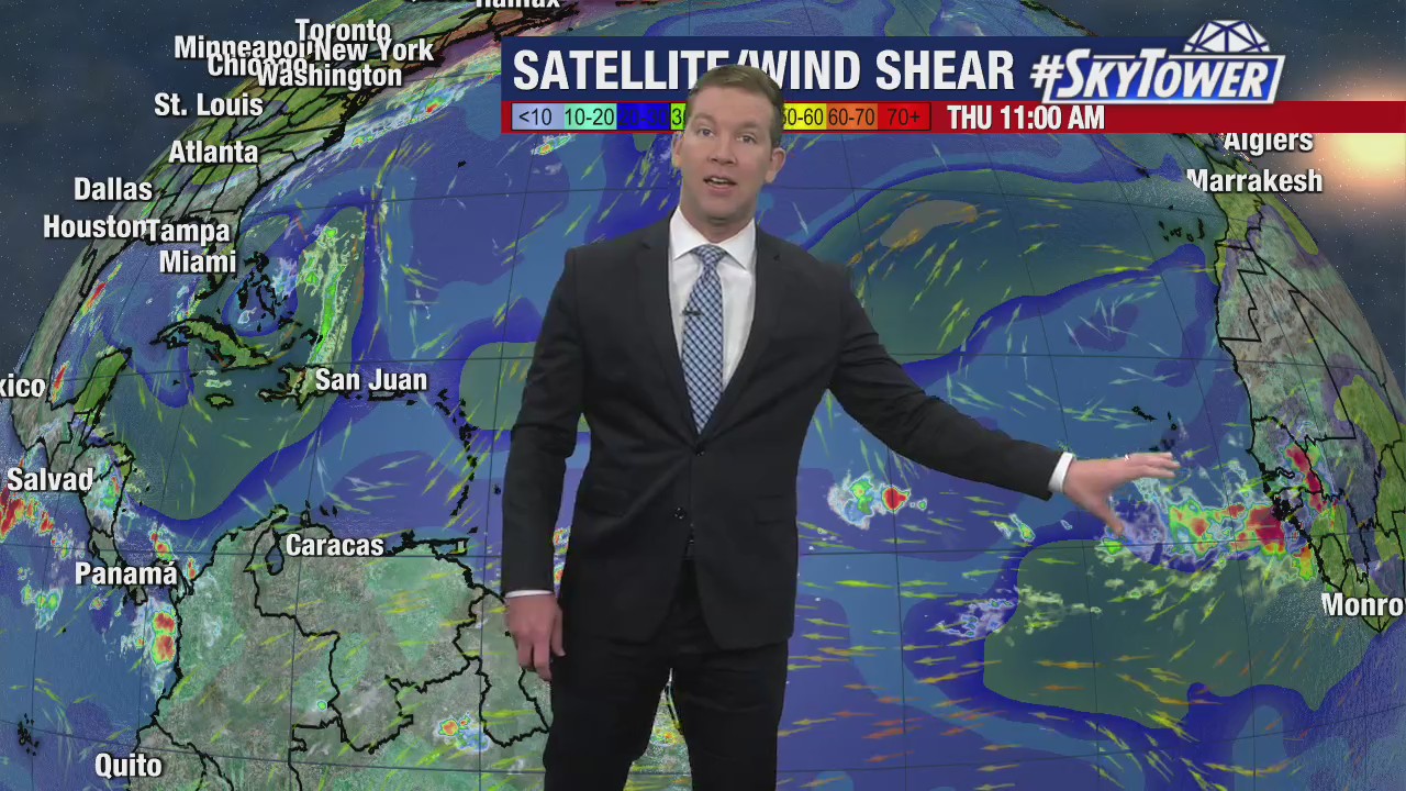 Today's tropical weather forecast