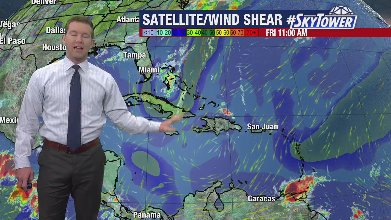 Today's tropical weather forecast