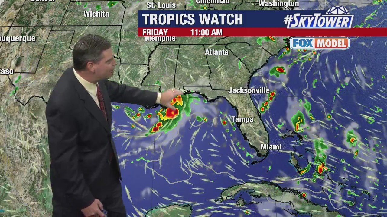 Today's tropical weather forecast