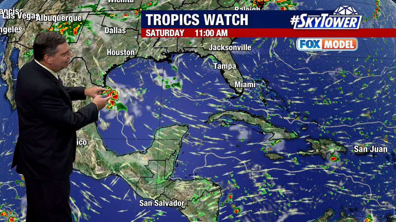 Today's tropical weather forecast