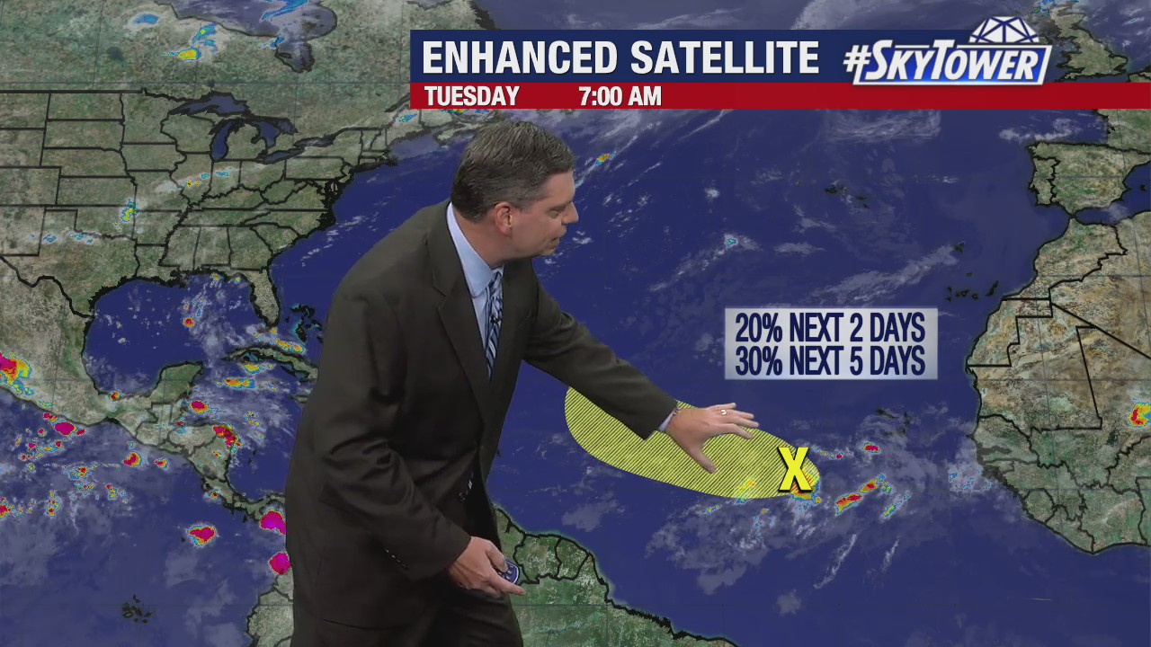 Today's tropical weather forecast