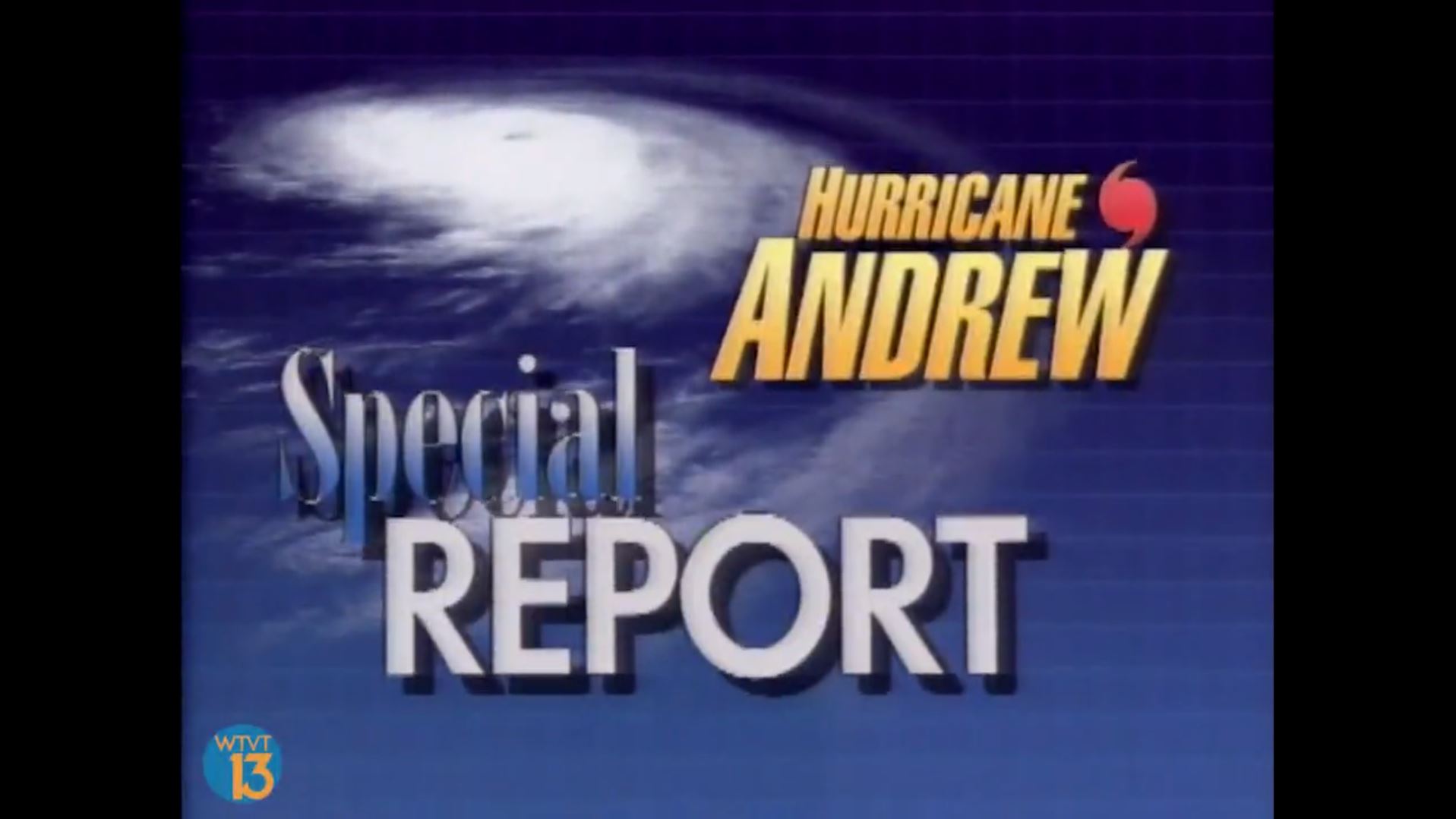 From 1992: Roy Leep's Hurricane Andrew weather cut-in