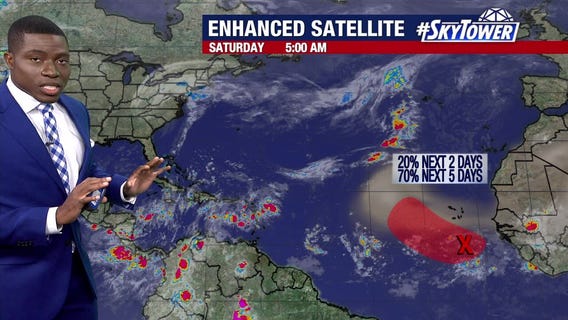 Today's tropical weather forecast