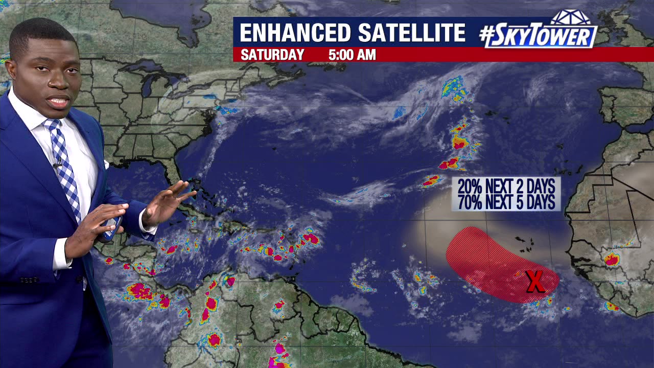 Today's tropical weather forecast