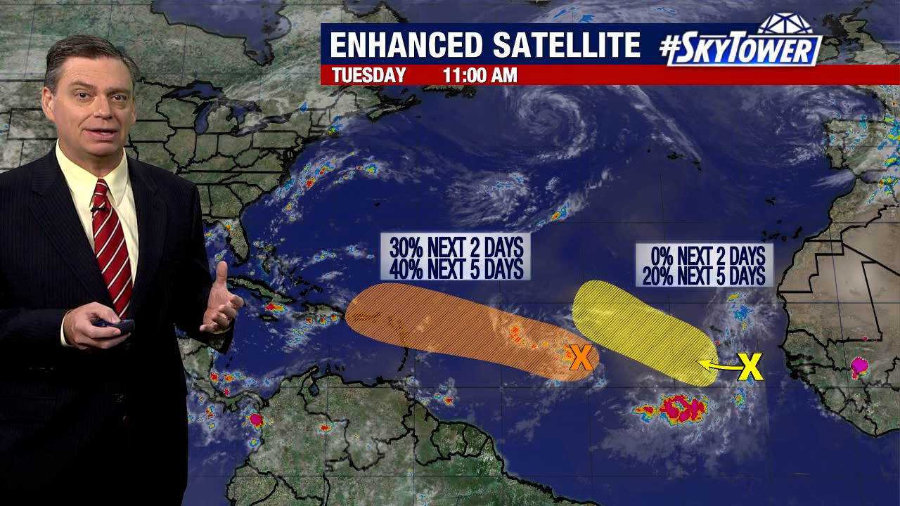 Today's tropical weather forecast