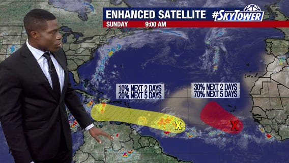 Today's tropical weather forecast