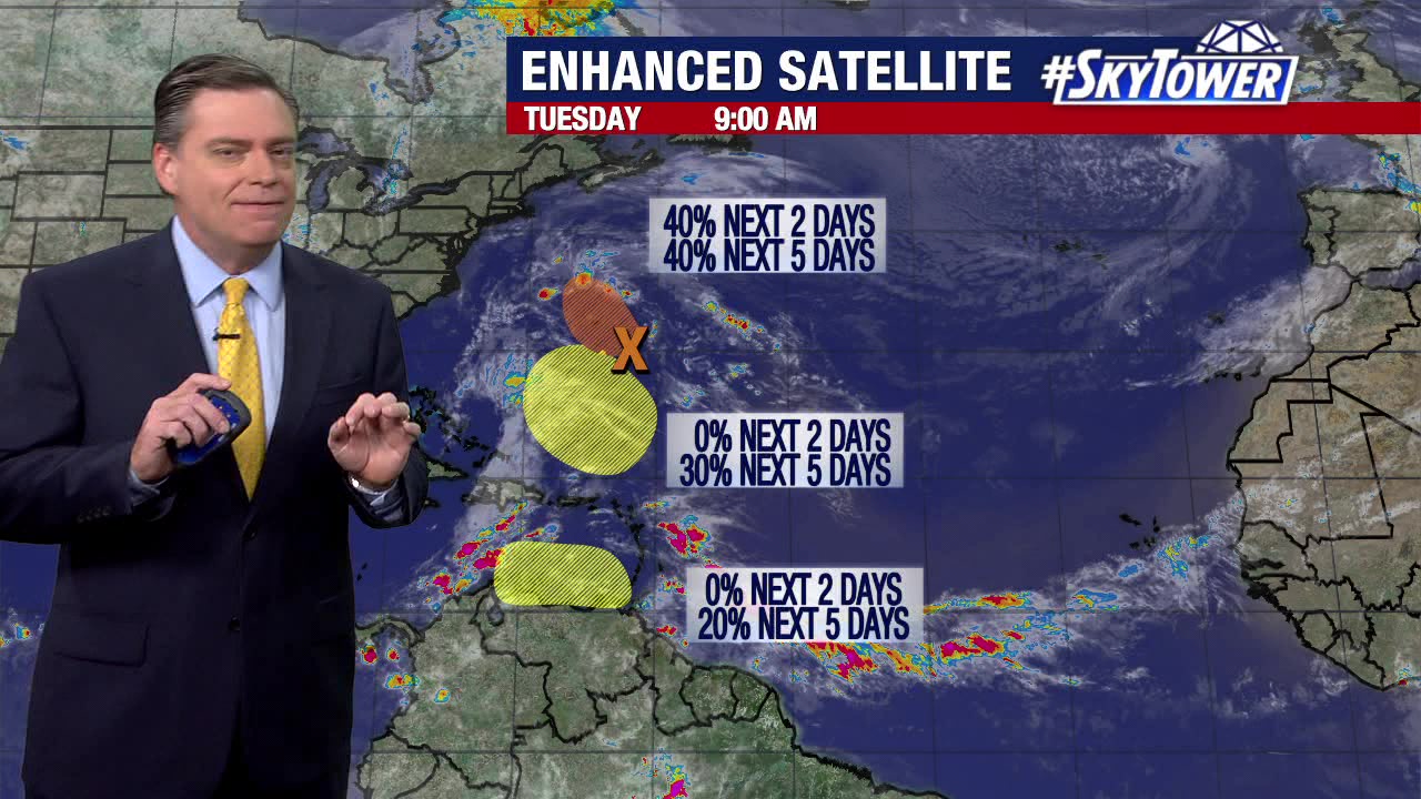 Today's tropical weather forecast