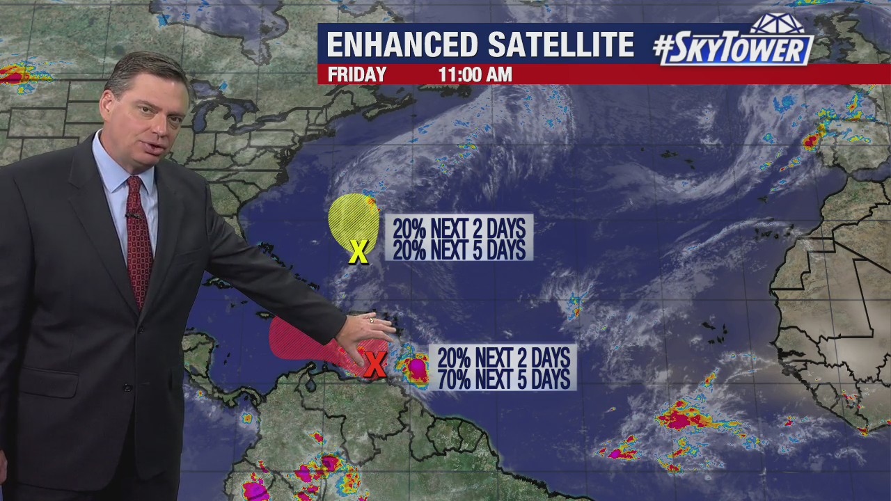 Today's tropical weather forecast