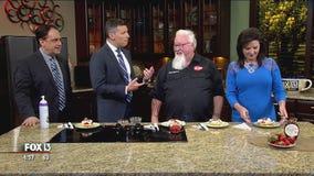 One Hour Supper: Strawberry chocolate bacon pancakes