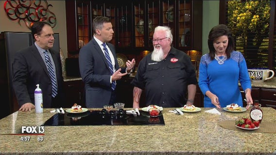 One Hour Supper: Strawberry chocolate bacon pancakes