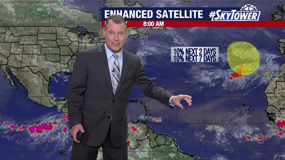 Disturbance forms in Atlantic