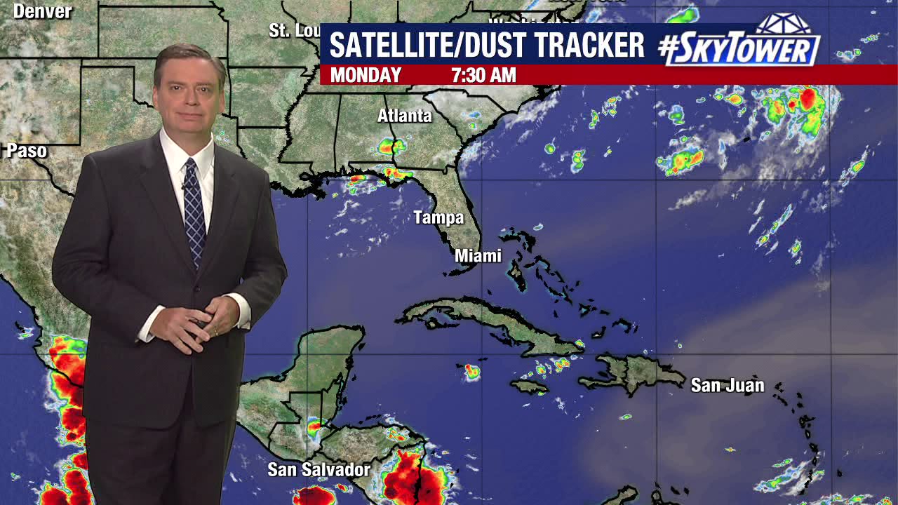 Saharan dust makes its way across Atlantic