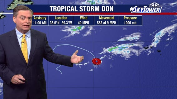 Tropical Storm Don forms, expected to strengthen