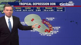 Subtropical Depression Don expected to strengthen