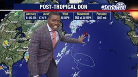 Post-tropical Don almost done as Invest 95 struggles to form