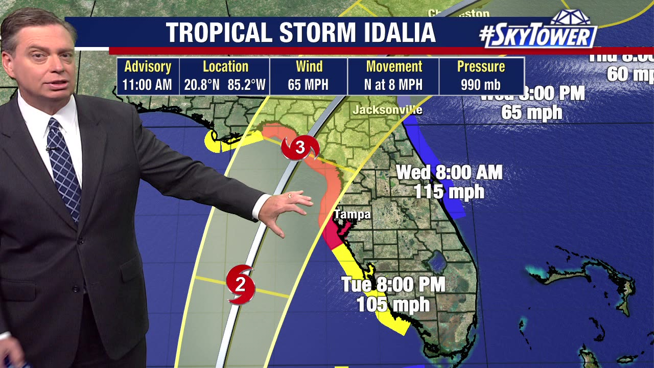 Tropical Storm Idalia to become a major hurricane
