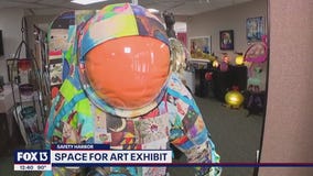 Former astronaut inspires children with art
