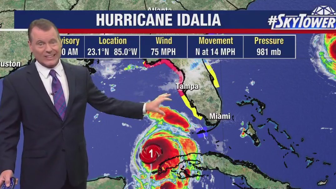 Hurricane Idalia forms in Gulf