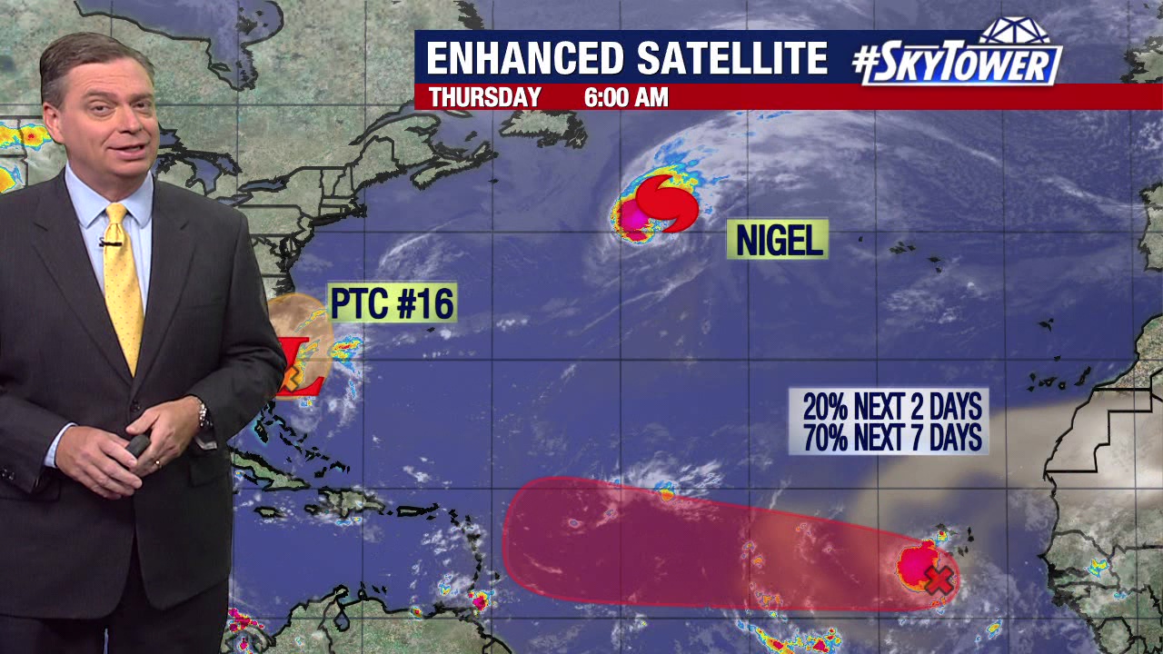 Potential Tropical Cyclone 16 takes aim at Carolinas