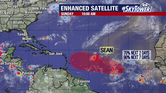 Tropical Storm Sean continues to lose strength