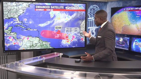 Tropic Storm Sean hanging on by a thread