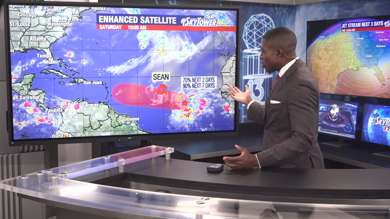 Tropic Storm Sean hanging on by a thread