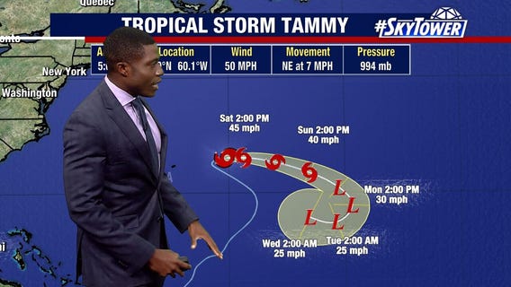 Tropical Storm Tammy may lose strength in few days