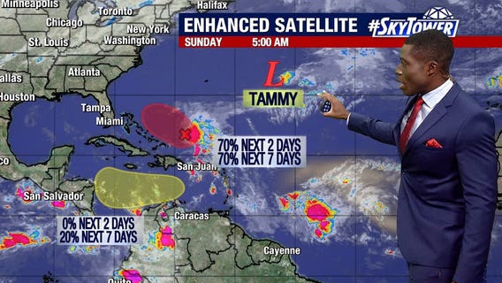 Tropical storm may form, Tammy loses strength