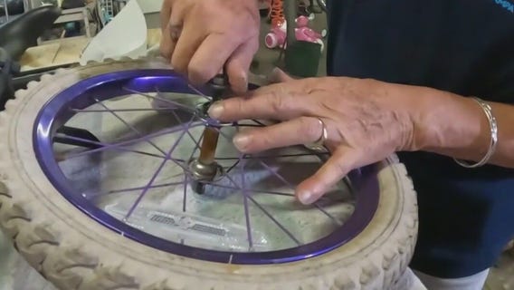 Non-profit provides bikes for kids