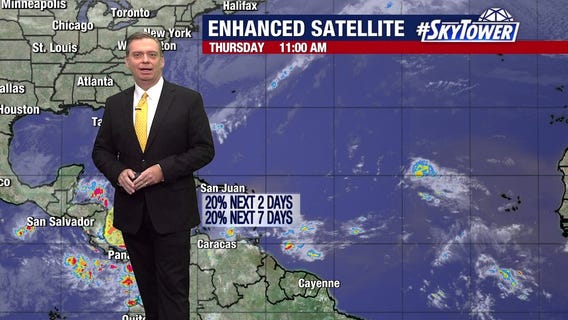 Tropical wave to head into Pacific