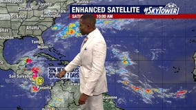 Chance of development in Caribbean Sea