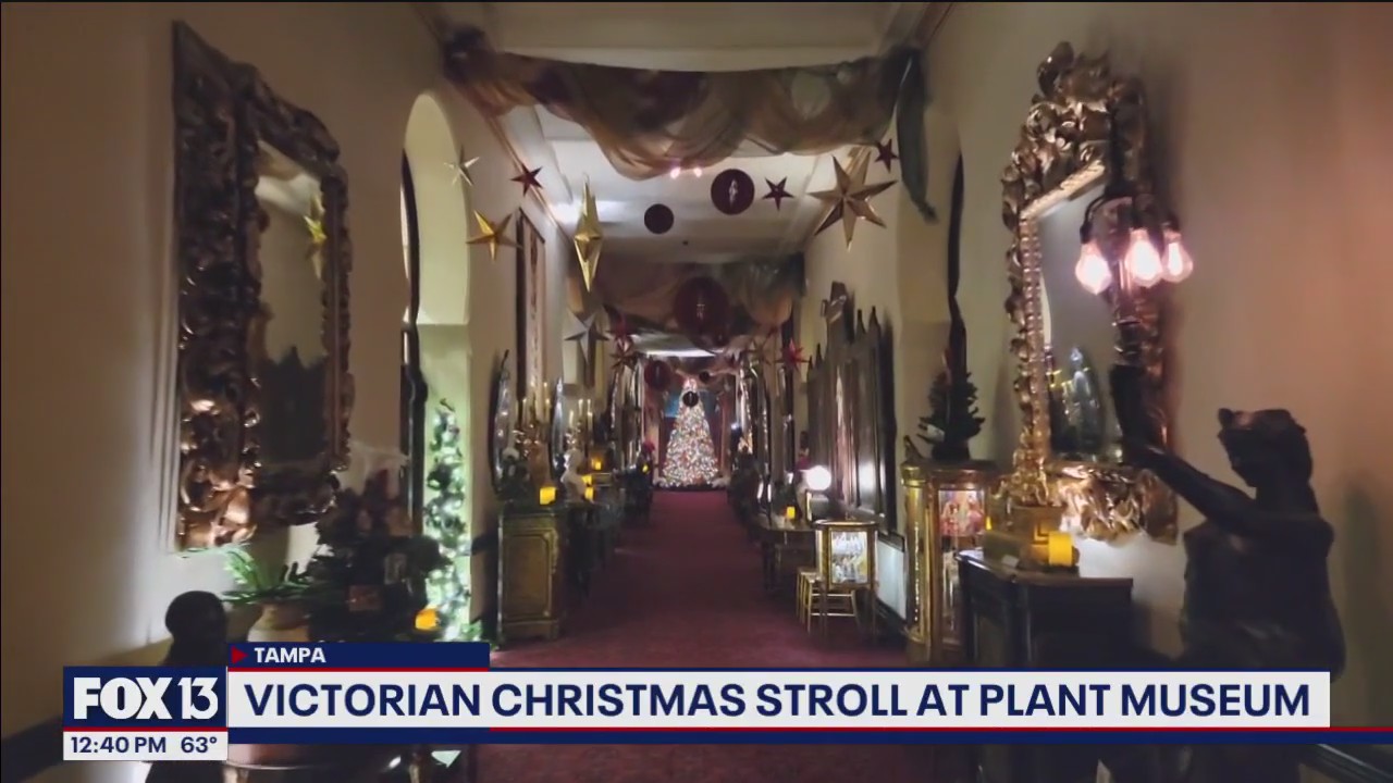 Ninety Christmas trees on display for Victorian Christmas Stroll at Plant Museum