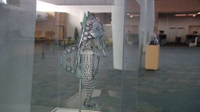 Teen turns trash into new sculptures