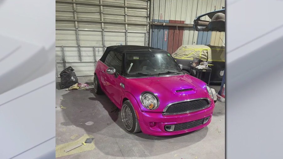 'Barbie' Mini Cooper for Valentine's Day