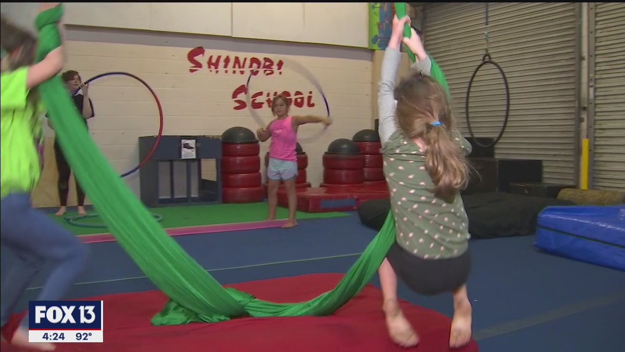 Kids flip for Shinobi School camp