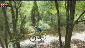 Drone's view of the Morris Bridge biking trails