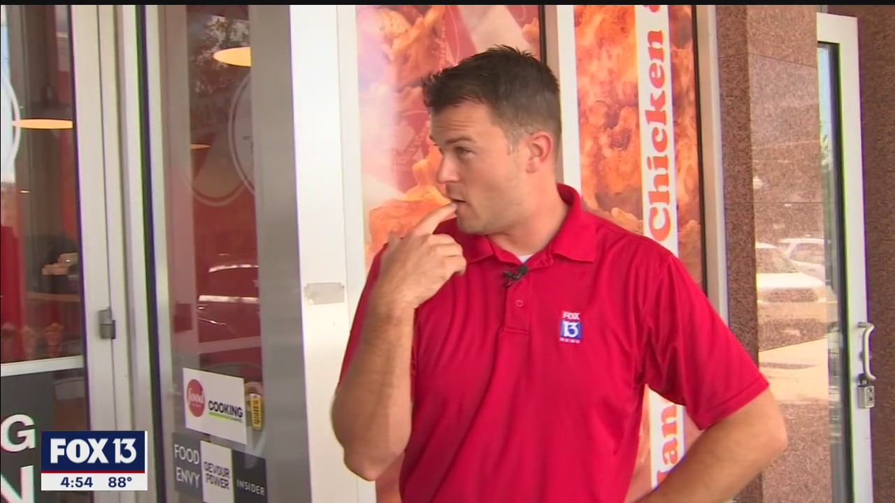 Chip Brewster's first reaction to Chick'n Cone in St. Pete