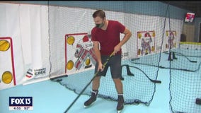 Iceless hockey is slick new attraction