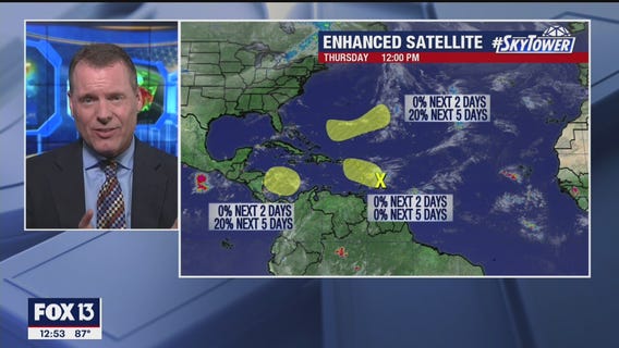 Today's tropical weather forecast